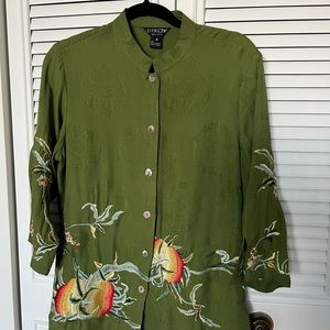 Citron 100% Silk Blouse